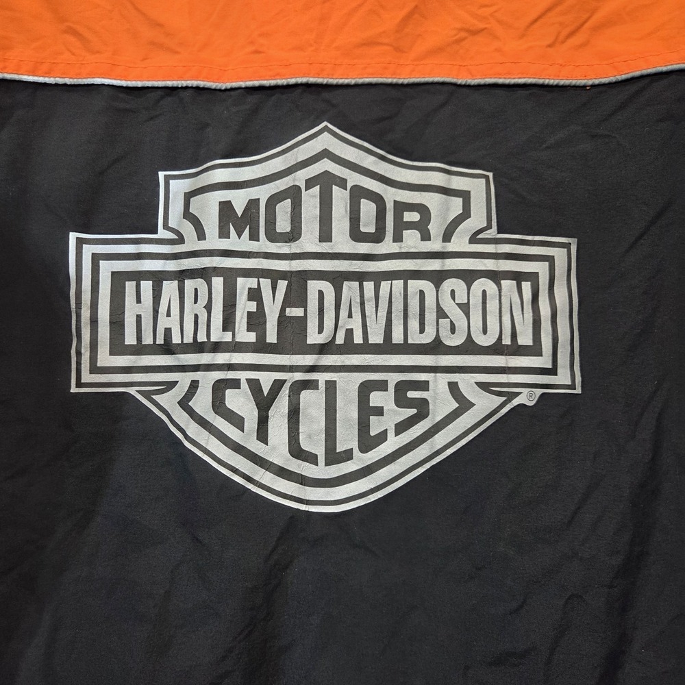 Mens Harley Davidson Rain Jacket With Hood An American Legend Size Medium - Picture 9 of 16